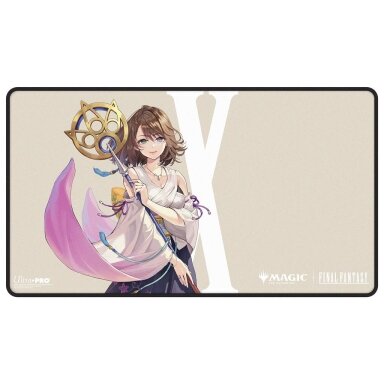 UP - Magic: The Gathering - Final Fantasy Yuna, Grand Summoner Black-Stitched Playmat