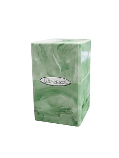 UP - Marble Satin Tower - Lime Green / White kortų dėžutė UP - Marble Satin Tower - Lime Green / White kortų dėžutė