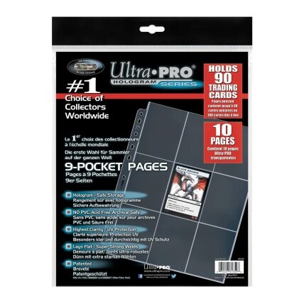 UP - 9-Pocket Pages (11 Hole) Refill Pack (10 Pages) UP - 9-Pocket Pages (11 Hole) Refill Pack (10 Pages)