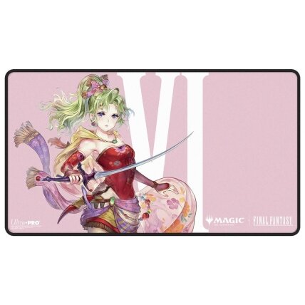 UP - Magic: The Gathering - Final Fantasy Terra, Herald of Hope Black-Stitched Playmat UP - Magic: The Gathering - Final Fantasy Terra, Herald of Hope Black-Stitched Playmat