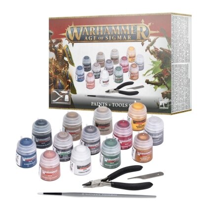 Warhammer Age of Sigmar: Paints + Tools Set Warhammer Age of Sigmar: Paints + Tools Set